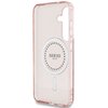 Etui GUESS Rhinestones Printed Classic Logo MagSafe do Samsung Galaxy S25 Różowy Marka telefonu Samsung