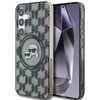 Etui KARL LAGERFELD Button Karl&Choupette Heads On KL Pattern MagSafe do Samsung Galaxy S25 Czarny