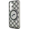 Etui KARL LAGERFELD Button Karl&Choupette Heads On KL Pattern MagSafe do Samsung Galaxy S25 Czarny Typ Etui magnetyczne