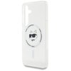 Etui KARL LAGERFELD Button Choupette Head Printed Logo MagSafe do Samsung Galaxy S25 Biały Typ Etui magnetyczne