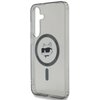 Etui KARL LAGERFELD Button Choupette Head Printed Logo MagSafe do Samsung Galaxy S25 Czarny Typ Etui magnetyczne