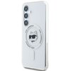 Etui KARL LAGERFELD Button Choupette Head Printed Logo MagSafe do Samsung Galaxy S25+ Biały Seria telefonu Galaxy S