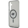 Etui KARL LAGERFELD Button Choupette Head Printed Logo MagSafe do Samsung Galaxy S25+ Czarny Typ Etui magnetyczne