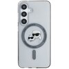 Etui KARL LAGERFELD Button Karl & Choupette Heads Printed Logo MagSafe do Samsung Galaxy S25 Czarny Model telefonu Galaxy S25