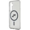 Etui KARL LAGERFELD Button Karl & Choupette Heads Printed Logo MagSafe do Samsung Galaxy S25 Czarny Typ Etui magnetyczne
