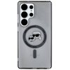 Etui KARL LAGERFELD Button Karl & Choupette Heads Printed Logo MagSafe do Samsung Galaxy S25 Ultra Czarny Model telefonu Galaxy S25 Ultra