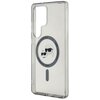 Etui KARL LAGERFELD Button Karl & Choupette Heads Printed Logo MagSafe do Samsung Galaxy S25 Ultra Czarny Typ Etui magnetyczne