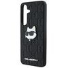 Etui KARL LAGERFELD Leather Monogram Pin Logo Choupette Head do Samsung Galaxy S25 Czarny Typ Etui nakładka