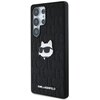 Etui KARL LAGERFELD Leather Monogram Pin Logo Choupette Head do Samsung Galaxy S25 Ultra Czarny Seria telefonu Galaxy S