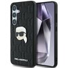Etui KARL LAGERFELD Leather Monogram Pin Logo Karl Head do Samsung Galaxy S25+ Czarny