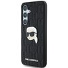 Etui KARL LAGERFELD Leather Monogram Pin Logo Karl Head do Samsung Galaxy S25+ Czarny Seria telefonu Galaxy S
