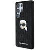 Etui KARL LAGERFELD Leather Monogram Pin Logo Karl Head do Samsung Galaxy S25 Ultra Czarny Seria telefonu Galaxy S