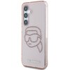 Etui KARL LAGERFELD Rhinestones Karl Head Logo do Samsung Galaxy S25 Różowy Seria telefonu Galaxy S