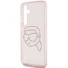 Etui KARL LAGERFELD Rhinestones Karl Head Logo do Samsung Galaxy S25 Różowy Typ Etui nakładka