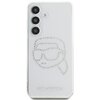 Etui KARL LAGERFELD Rhinestones Karl Head Logo do Samsung Galaxy S25 Przezroczysty Model telefonu Galaxy S25