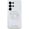 Etui KARL LAGERFELD Rhinestones Karl Head Logo do Samsung Galaxy S25 Ultra Przezroczysty Model telefonu Galaxy S25 Ultra
