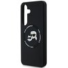 Etui KARL LAGERFELD Silicone Double Heads And Circle MagSafe do Samsung Galaxy S25 Czarny Typ Etui magnetyczne