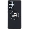 Etui KARL LAGERFELD Silicone Double Heads And Circle MagSafe do Samsung Galaxy S25 Ultra Czarny Model telefonu Galaxy S25 Ultra