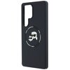 Etui KARL LAGERFELD Silicone Double Heads And Circle MagSafe do Samsung Galaxy S25 Ultra Czarny Typ Etui magnetyczne