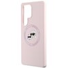 Etui KARL LAGERFELD Silicone Double Heads And Circle MagSafe do Samsung Galaxy S25 Ultra Różowy Typ Etui magnetyczne