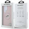 Etui KARL LAGERFELD Silicone Double Heads And Circle MagSafe do Samsung Galaxy S25 Ultra Różowy Marka telefonu Samsung