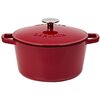 Garnek żeliwny GERLACH Natur Iron 21 cm Czerwony