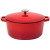 Garnek żeliwny GERLACH Natur Iron 26 cm Czerwony