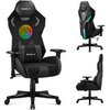 Fotel HUZARO Combat 7.6 RGB Czarny Regulacja podłokietników Góra - dół