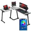 Biurko gamingowe HUZARO Hero 6.0 RGB Biały Wyposażenie Pilot