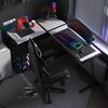 Biurko gamingowe HUZARO Hero 6.0 RGB Biały Podkładka na pulpit Brak