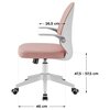 Fotel MARK ADLER Junior 4.0 Różowy Zagłówek Nie