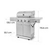 Grill gazowy KENMORE DeLuxe PG-40405SOL-SE Głębokość [cm] 55.1