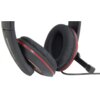 Słuchawki nauszne ESPERANZA EH118 Czarno-czerwony Odtwarzacz MP3 Nie