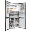 Lodówka HAIER HCW9919FSGB Side by Side No frost 190cm Czarna Liczba półek 4