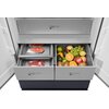 Lodówka MIDEA MDRF705BIE70 SLOT IN Side by Side 191cm No Frost Szara Szklane wykończenie drzwi Tak