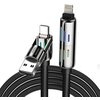 Kabel USB-C/USB-A - USB-C/Lightning BLITZWOLF BW-HDC6 4w1 240W RGB 1.2 m Czarny