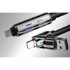 Kabel USB-C/USB-A - USB-C/Lightning BLITZWOLF BW-HDC6 4w1 240W RGB 1.2 m Czarny Gwarancja 24 miesiące