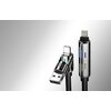 Kabel USB-C/USB-A - USB-C/Lightning BLITZWOLF BW-HDC6 4w1 240W RGB 1.2 m Czarny Długość [m] 1.2