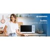 Kuchenka mikrofalowa DAEWOO MD-FA200SW-EU 700W średnica 25.5 cm pojemność 20L Biały Funkcje podstawowe Rozmrażanie