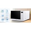 Kuchenka mikrofalowa DAEWOO MD-FA202GS-EU 700W średnica 25.5 cm pojemność 20L Grill Srebrny Wymiary (GxSxW) [cm] 35.3 x 45.6 x 26.4