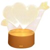 Lampka nocna EXTRALINK Przebite serca 3D EX.24107 USB