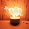 Lampka nocna EXTRALINK Przebite serca 3D EX.24107 USB Rodzaj Lampka nocna