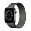 APPLE Watch 6 GPS + Cellular 44mm koperta ze stali nierdzewnej (grafitowy) + bransoleta mediolańska (grafitowy)