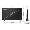 Telewizor SHARP 40HA1705E 40" LED Smart TV Nie
