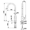 Bateria KFA ARMATURA Rumba 6553-915-81 Czarny Rodzaj baterii Jednodźwigniowa