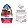 Etykieta produktu "Preparat do czyszczenia ORO IP583 Perfekt 500 ml" przedstawia zdjęcia piekarnika i grilla oraz logo ORO z napisem "Niemiecka jakość". Na odwrocie znajduje się opis zastosowania, składniki, ostrzeżenia oraz dane kontaktowe producenta, OR