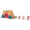 Zabawka CHICCO My Wood Friends Drewniana kryjówka lisów 00012194000000 Wiek 2+
