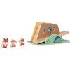 Zabawka CHICCO My Wood Friends Drewniana kryjówka lisów 00012194000000 Materiał Drewno