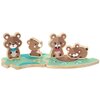 Zabawka CHICCO My Wood Friends Drewniana rodzinka 2 Niedźwiadki Zestaw Mama 00012208400000 Materiał Drewno