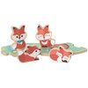 Zabawka CHICCO My Wood Friends Drewniana rodzinka 2 Liski Zestaw Mama 00012208600000 Płeć Chłopiec